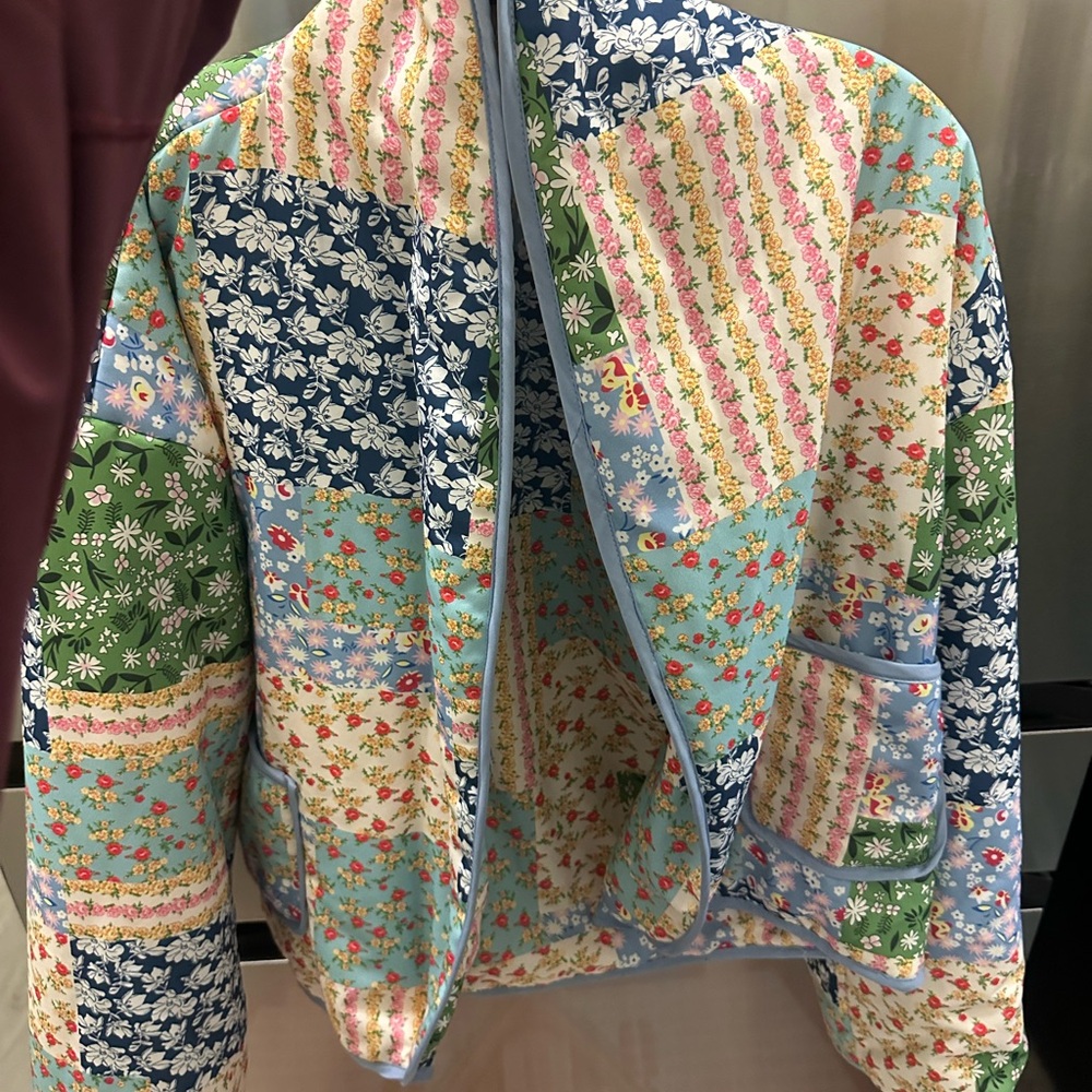 Sunday Up Women’s Floral Patchwork Shacket